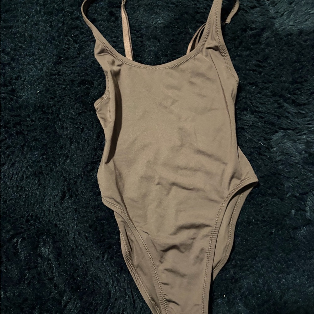 Skims Brown One-Piece Swimsuit